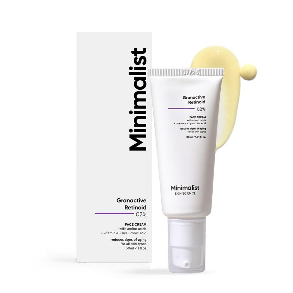 imageMinimalist 2 Retinoid Anti Aging Night Cream Reduces Wrinkles amp Fine Lines Improves Skin Elasticity Stimulates Collagen Production for Radiant amp Glowing Skin 1 Fl Oz 30 ml