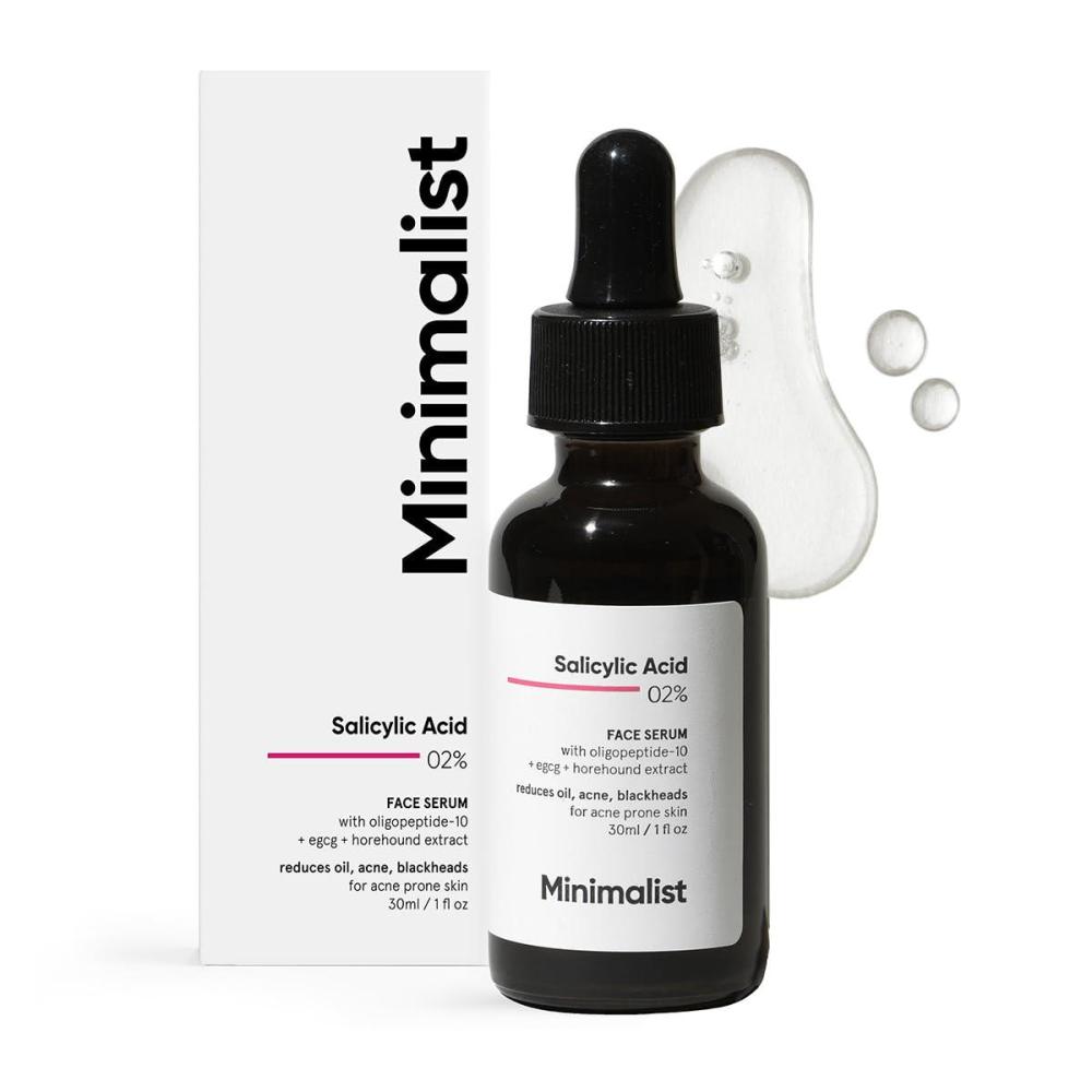 imageMinimalist 2 Salicylic Acid Serum For Acne Blackhead amp Open Pores Reduces Excess Oil amp Bumpy Texture BHA Liquid Exfoliant for Acne Prone amp Oily Skin For Women amp Men 1 Fl Oz30ml